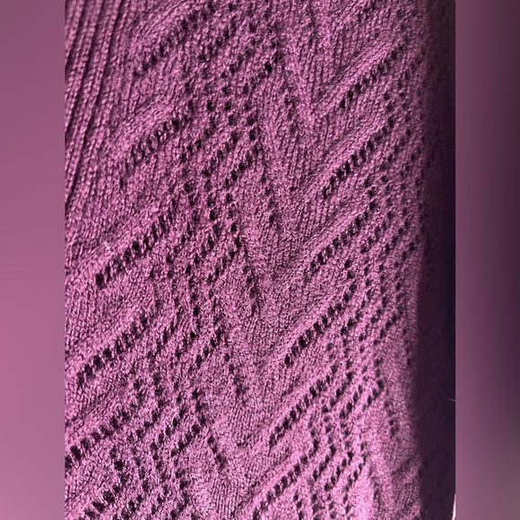 Croft & Barrow women’s small purple cardigan with extra layer - Picture 3 of 5
